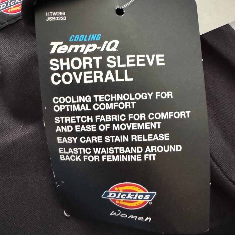 Dickies Black Short Sleeve Coverall
